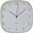 Premier Housewares Elko Square Gold Finish Case Wall Wall Clock