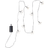 Star Trading Dew Drop Flower Ljusslinga 8 Lampor