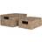 House Nordic Venoso with Lid Nature Basket 33cm 2pcs