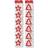 The Home Fusion Company Red White & Gold Gingham Craft Christmas Xmas Garland Bunting Hanging Decoration Banner/Tree Design