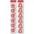 Red White & Gold Gingham Craft Christmas Xmas Garland Bunting Hanging Decoration Banner/Star Design