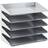 Avery Letter Rack 5-Tier Steel W380xD230xH335mm Grey Ref 605SGREY