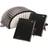 Pagna PAGNA Document organiser 24211-04 24211-04 Rigid cardboard Black A4 No. of compartments: 20 A-Z
