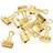 Papirclips guld 19 mm 10-pak