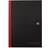 Black n Red A4 Hardback Casebound Notebook Ruled 384 Pages