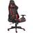vidaXL Drejelig gamingstol PVC rød