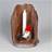 Rolf Berg Tomten i Stubben, Ljus Prydnadsfigur 25cm