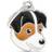 MyFamily Jack Russell Tricolour ID Dog Tag