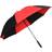 Masters Pongee Golf Umbrella (One Size) (Black/Red)