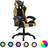 Basic Home Gamingstol Med LED-Lys RGB Farver Kunstlæder