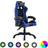 Basic Home Gamingstol Med LED-Lys RGB Blå Og Sort