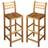 Be Basic Solid Acacia Wood Barstol 110cm 2stk