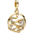 Pandora ME Pavé Snake Medallion - Gold/Transparent