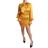 Dolce & Gabbana Women's Silk Stretch Sheath Bodycon Mini Dress - Yellow