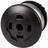 Eaton M22-DP-S-X, Pushbutton switch, Sort, IP66, IP67, IP69, 36,5 mm, 36,5 mm, -25 70 °C