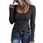 Kinlonsair Women’s Long Sleeve Henley T-shirt