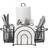 Mikasa Gourmet Basics Art Deco Utensil Holder