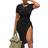 Gokatosau Women's Sexy Bodycon Midi Dress - Black