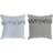 Dkd Home Decor Polyester Linen Kuddöverdrag Grå, Blå (45x45cm)