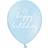 PartyDeco Latex Balloons Happy B-Day Blue