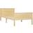 vidaXL Solid Pine 77cm Sengeramme 100x200cm