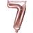 PartyDeco Foil Balloon Number 7 35cm Rose Gold