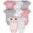 Gerber Short Sleeve Onesies Bodysuits 8-pack - Bear Pink