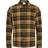 Knowledge Cotton Apparel Big Checked Heavy Flannel Overshirt - Forest Night