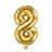 PartyDeco Foil Balloon Number 8 35cm Gold