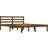 vidaXL Solid Pine 21cm Sängram 135x190cm