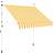 vidaXL Manual Retractable Awning - Orange/White 150x120cm