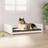 vidaXL Dog Bed White 95.5x65.5x28 Solid Pine Wood