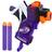 Nerf MicroShots Minecraft Ender Dragon Mini Blaster, Minecraft Dragon Mob Design, Includes 2 Official Elite Darts, Priming Handle