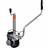 vidaXL Motoriserat stödhjul trailer aluminium 12 V 350 W