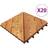 vidaXL Decking Tiles 20 pcs Brown 30x30 cm Solid Wood Acacia