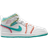 Nike Air Jordan 1 Mid SE PS - White/Washed Teal/Rush Pink/Rush Orange