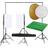 vidaXL fotostudiesæt med lampesæt baggrund og reflektor