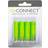Q-CONNECT 4 x AA, Engangsbatteri, AA, Alkaline, 4 stk, Grøn, Cylindrisk