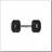 HMS Dumbbell Hex Pro black-silver 20 kg (17-66-119)