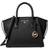 Michael Kors Avril Small Leather Top Zip Satchel - Black