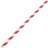 Fiesta Straws Compostable Red/White 250-pack