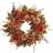 Nearly Natural 24 in. Peony, Hydrangea and Pumpkin Fall Artificial Wreath