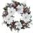 22 in. Snowed Magnolia and Berry Artificial Wreath