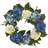 Nearly Natural 24" Artificial Hydrangea Wreath Blue/White