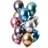 Folat Blandet chrom balloner 12 stk