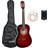 3rd Avenue Full Size Classical Guitar Pack Redburst