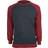 Urban Classics 2-Tone Raglan Crewneck - Charcoal/Ruby