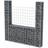 vidaXL U-Shape Gabion Basket 160x150cm