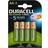 Duracell Laddningsbara 2500mAh AA-Batterier 4-pack