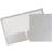 Jam Paper 2-Pocket Presentation Folders, Silver Glossy, 100/Box 385GSI